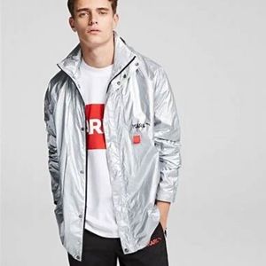 Puma x Karl Lagerfeld silver jacket